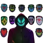 Mr.Pang Music LED Mask with Gesture Sensing, Face Transforming Light Up Mask ...