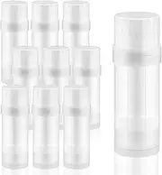 Wresty 10 Pcs 60ml/2oz Deodorant Containers Twist Up Empty Tubes Plastic Refillable Bottles DIY Homemade Container Stick (clear)