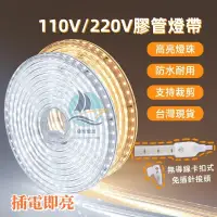 在飛比找蝦皮購物優惠-現貨 高亮led燈條 高壓110V220V 線性軟燈條 室內