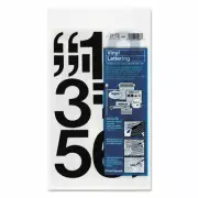Chartpak Self-Adhesive Vinyl Numbers, 3 Inches High, Black, 10 per Pack (01170)