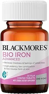 [Blackmores] Bio Iron Advanced | Supports Blood Health & Immune System Function | 30 Tablets