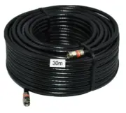 30m RG6 Quad Shield F-Type Coax Cable Digital TV Foxtel Telstra Optus NBN HFC