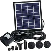 KITANDOVE Solar Floating Fountain for Pond Outdoor Water Feature Garden Decor Solar Pump