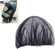 ERINGOGO Mosquito Net Cover for Strollers Carriers Car Seats Fit Black Netting for Elastic Edging for Secure Protection Against Insects