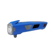 3 In 1 U23 Usb Rechargeable Hand Crank Led Flashlight and Safty Hammer and Power Bank