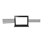 (Black)Laundry Clothes Drying Rack Wall Mounted Rotating Towel Rack With SG