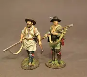 JOHN JENKINS DRUMS ALONG THE MOHAWK DAM-03B TWO COLONIAL PIONEERS WALKING MIB