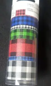 checkered Washi Crafting Tapes By Recollections 7pc Set New
