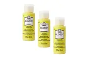 3x Plaid FolkArt Premium 59ml Acrylic Art Craft Paint Sunlight Glossy Finish