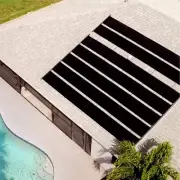SunHeater Smart Pool S601 Solar Heating System, Two 2’ x 20’ Panels, Black