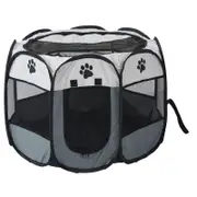 8 Panel Pet Tent Playpen Dog Cat Play Pen Bags Kennel Portable Puppy Crate