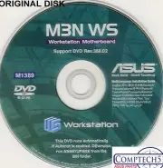ASUS GENUINE VINTAGE ORIGINAL DISK FOR M3N WS Motherboard Drivers Disk M1389