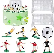 Soccer Cake Topper Decoration - Soccer Ball & Player Cupcake Toppers for Sport Party