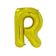 Gold R Alphabet Foil Balloon 86cm Birthday Party Decor Supplies AUS Stock