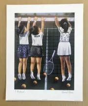 Steffi Graf, Monica Seles, & Gabriela Sabatini Tennis Animated Baby Print