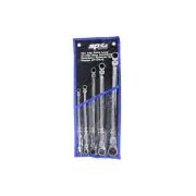 SP Tools 5Pcs Flex Head Double Gear Drive Ring Spanner Set - Ex Long SAE Cr-V
