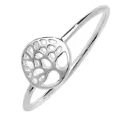 Sterling Silver Tree of Life Ring 0.92g Size Q