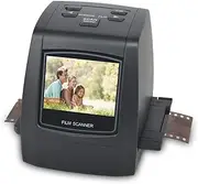 DIGITNOW! 22MP Film & Slide Scanner, Super 8, 110/126, 35mm to Digital JPEG Converter, Black Film Scanner