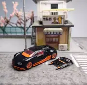 GB Mortal 1:64 Black Veyron SS Super Racing Sports Model Diecast Collect Car