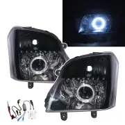 Fits ISUZU D-Max RA/RC MK1 02-06 Guide LED Halo Projector HID Headlight BK LHD