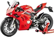 Motorcycle Engine Toy Replica Model for Ducatis for Pa&ni&ga&le V4S 1:9 Alloy Diecast Huge Scale Motorcycle Model Sound Light Off Road Autocycle Collection Decoration Gift