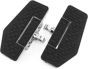 ZLLDXINL Black Foot Pegs Hex Floorboards Footrest Pedal Compatible With Dyna Fat Bob Touring Road King Road Street Glide Sportster 883 Softail Fatboy(Chrome)