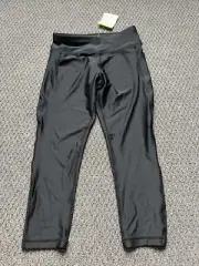 Anko Active Girls Leggings Size 12, Dry Performance, Black, Side Pocket, NWT