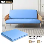 Light Blue Twin Size Slipcovers Cushion Stretch Futon Cover Couch Sofa Protector