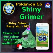 Shiny Grimer - Party Hat - Pokémon GO - Pokemon Mini P T C - 50-100k!