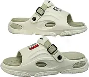 [Hhhchpm] Men's Trendy Street Style Chunky Slippers sandals, Comfy Non Slip Casual Durable Soft Sole EVA Slides, Men's sandals