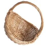 Portable Camping Basket Handmade Wicker Woven Basket Picnic Food Storage Basket