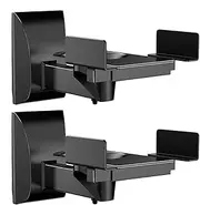 Wall Speaker Stand, Speaker Wall Mount Bracket |. 2X for Small Speakers and Large Surround Speakers, Load Capacity 55 lbs
