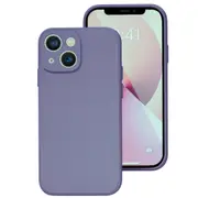 MCC iPhone 15 Plus Soft Liquid Silicone Shockproof Case Cover Apple 15Plus [Grey Purple]