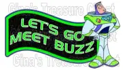 Disney World Disneyland Let's Go Meet Buzz Lightyear Scrapbook Die Cut Piece