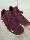 Size 5 - Nike Free Metcon 4 Womens Burgundy Maroon Red White Shoes CZ0596-669