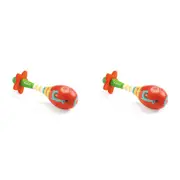 2x Djeco Animambo Maracas Kids/Childrens Instrument Musical Fun Play Toy 12m+