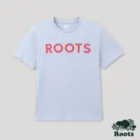 在飛比找momo購物網優惠-【Roots】Roots女裝- 城市悠遊系列 陰影文字短袖T