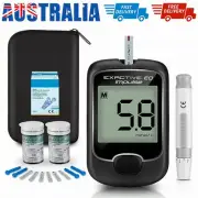 Blood Glucose Monitor Diabetes Kit Blood Sugar Meter with 100 Test Strips AUS