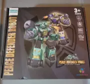 Toys DIY 5 in 1 Peace Defender Robot STEM Toy Kidkicking Transformer Toy Trucks