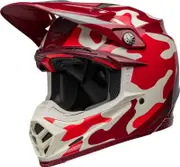 Bell Moto-9S Flex Ferrandis Méchant, motocross helmet , color: Dark Red/Red/Beige/Silver , size: XL