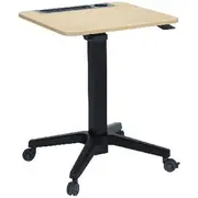 Height Adjustable Portable Desk or Lectern Oak/Black