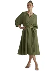 [Fate & Becker] Shoreline Dress in Khaki