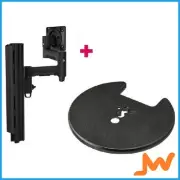 Atdec AWMS-4640 Single Monitor Arm Grommet Clamp - Black
