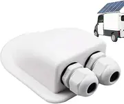Solar Panel Junction Box - Waterproof Solar Wire Double Entry Gland Box | Multi-Function Cable Connector Engineered Wire Routing Solutions for Sheds, Yachts, Machine Room