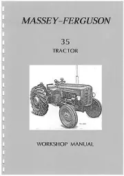 Massey-Ferguson 35 workshop manual (photocopy) covers 23C & 3A-152 engines