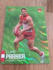 2020 Select Prestige AFL Green Parallel Luke Parker Sydney Swans Love 007 Rare