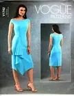 Vogue V1742 Misses 14 to 22 Fitted Asymmetrical Dress Uncut Sewing Pattern
