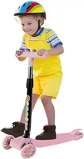 Kick Scooter for Kids - Foldable Child Scooter | LED Three-Wheel Bike Flashing for Ages 2-8 Boys Girls Riders Travel Commuting Camping Backpacking Home Outdoor Beginners