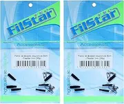 Feeder Link 6 x 8 cm - Fluorocarbon Leaders with Fishing Swivel for Feeder - Carp Assembly with Swivel - Method Feeder Accessories - Carp Fishing - Fishing Accessories - Feeder Rod Fishing
