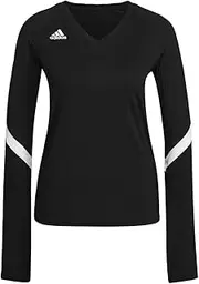 [adidas] Quickset Long Sleeve Jersey Women's, Black, Size 2XLT